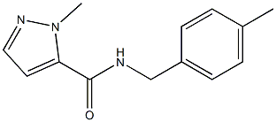 2-methyl-N-[(4-methylphenyl)methyl]pyrazole-3-carboxamide Struktur