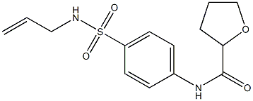 N-[4-(prop-2-enylsulfamoyl)phenyl]oxolane-2-carboxamide Struktur