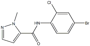 N-(4-bromo-2-chlorophenyl)-2-methylpyrazole-3-carboxamide Struktur