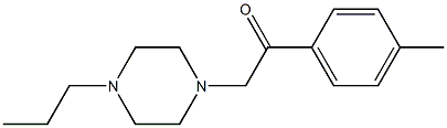 2-(4-methylphenyl)-1-(4-propylpiperazin-1-yl)ethanone Struktur