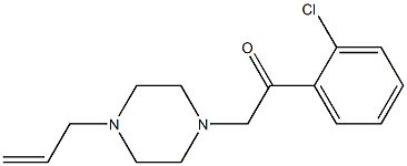 2-(2-chlorophenyl)-1-(4-prop-2-enylpiperazin-1-yl)ethanone Struktur