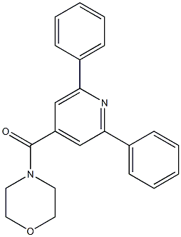 (2,6-diphenylpyridin-4-yl)-morpholin-4-ylmethanone Struktur