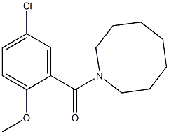 azocan-1-yl-(5-chloro-2-methoxyphenyl)methanone Struktur