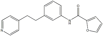 N-[3-(2-pyridin-4-ylethyl)phenyl]furan-2-carboxamide Struktur