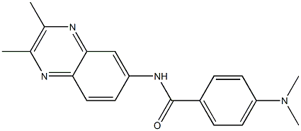 4-(dimethylamino)-N-(2,3-dimethylquinoxalin-6-yl)benzamide Struktur