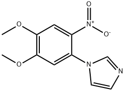 1-(4,5-dimethoxy-2-nitrophenyl)imidazole Struktur