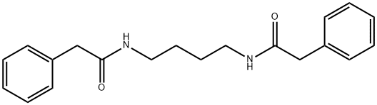 2-phenyl-N-[4-[(2-phenylacetyl)amino]butyl]acetamide Struktur