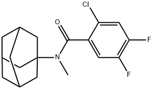 N-(1-adamantyl)-2-chloro-4,5-difluoro-N-methylbenzamide Struktur