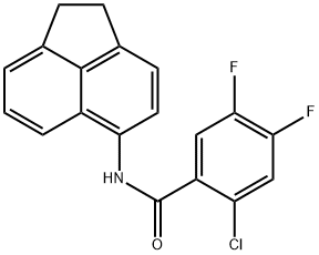 2-chloro-N-(1,2-dihydroacenaphthylen-5-yl)-4,5-difluorobenzamide Struktur