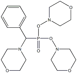 4-[dimorpholin-4-ylphosphoryl(phenyl)methyl]morpholine Struktur