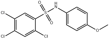 2,4,5-trichloro-N-(4-methoxyphenyl)benzenesulfonamide Structure