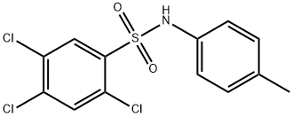 2,4,5-trichloro-N-(4-methylphenyl)benzenesulfonamide Struktur