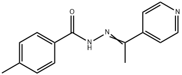 4-methyl-N-[(E)-1-pyridin-4-ylethylideneamino]benzamide Struktur