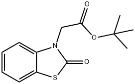 tert-butyl 2-(2-oxo-1,3-benzothiazol-3-yl)acetate Struktur