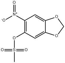 (6-nitro-1,3-benzodioxol-5-yl) methanesulfonate Struktur