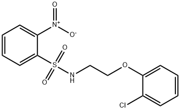 N-[2-(2-chlorophenoxy)ethyl]-2-nitrobenzenesulfonamide Struktur