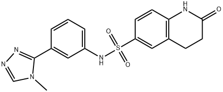 N-[3-(4-methyl-1,2,4-triazol-3-yl)phenyl]-2-oxo-3,4-dihydro-1H-quinoline-6-sulfonamide Struktur