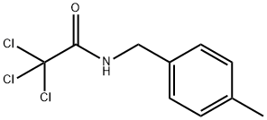 2,2,2-trichloro-N-[(4-methylphenyl)methyl]acetamide Struktur