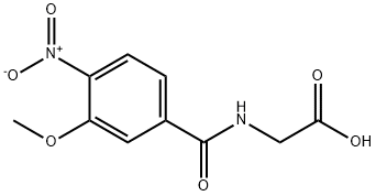 2-[(3-methoxy-4-nitrobenzoyl)amino]acetic acid Struktur