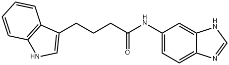 N-(3H-benzimidazol-5-yl)-4-(1H-indol-3-yl)butanamide Struktur