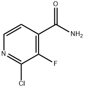 2-Chloro-3-fluoro-isonicotinamide Struktur