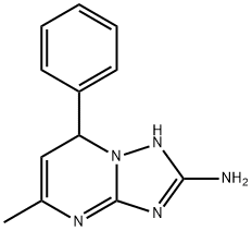 5-methyl-7-phenyl-1,7-dihydro-[1,2,4]triazolo[1,5-a]pyrimidin-2-amine Struktur