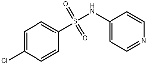 4-chloro-N-pyridin-4-ylbenzenesulfonamide Struktur