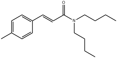 (E)-N,N-dibutyl-3-(4-methylphenyl)prop-2-enamide Struktur