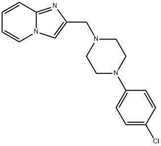 2-[[4-(4-chlorophenyl)piperazin-1-yl]methyl]imidazo[1,2-a]pyridine Struktur