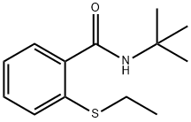 N-tert-butyl-2-ethylsulfanylbenzamide Struktur