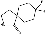 8,8-difluoro-2-aza-spiro[4.5]decan-1-one Struktur