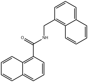 N-(naphthalen-1-ylmethyl)naphthalene-1-carboxamide Struktur