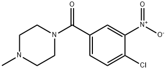 (4-chloro-3-nitrophenyl)-(4-methylpiperazin-1-yl)methanone Struktur