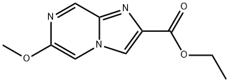 6-Methoxy-imidazo[1,2-a]pyrazine-2-carboxylic acid ethyl ester Struktur