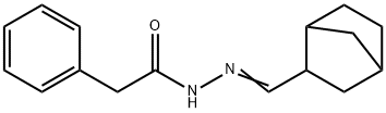 N-[(E)-3-bicyclo[2.2.1]heptanylmethylideneamino]-2-phenylacetamide Structure