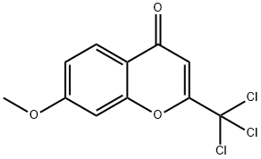 7-methoxy-2-(trichloromethyl)chromen-4-one Struktur