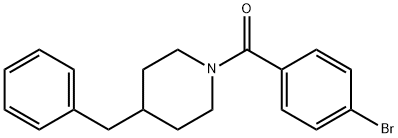 (4-benzylpiperidin-1-yl)-(4-bromophenyl)methanone Struktur