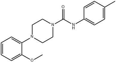 4-(2-methoxyphenyl)-N-(4-methylphenyl)piperazine-1-carboxamide Struktur