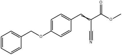 methyl (E)-2-cyano-3-(4-phenylmethoxyphenyl)prop-2-enoate Struktur