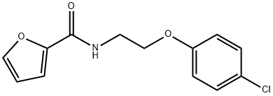 N-[2-(4-chlorophenoxy)ethyl]furan-2-carboxamide Struktur