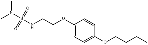 1-butoxy-4-[2-(dimethylsulfamoylamino)ethoxy]benzene Struktur