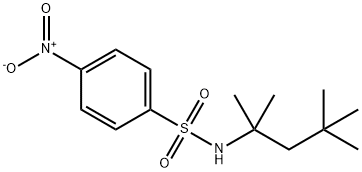 4-nitro-N-(2,4,4-trimethylpentan-2-yl)benzenesulfonamide Struktur