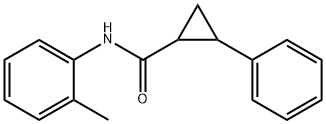 N-(2-methylphenyl)-2-phenylcyclopropane-1-carboxamide Struktur