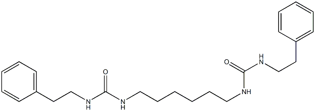 1-(2-phenylethyl)-3-[6-(2-phenylethylcarbamoylamino)hexyl]urea Struktur