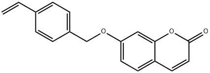 7-[(4-ethenylphenyl)methoxy]chromen-2-one Structure