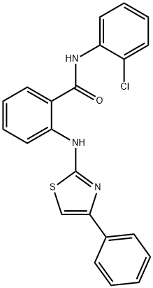 N-(2-chlorophenyl)-2-[(4-phenyl-1,3-thiazol-2-yl)amino]benzamide Struktur