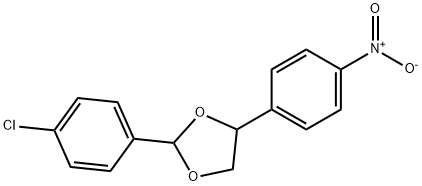 2-(4-chlorophenyl)-4-(4-nitrophenyl)-1,3-dioxolane Struktur