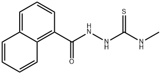 1-methyl-3-(naphthalene-1-carbonylamino)thiourea Struktur