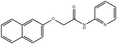 2-naphthalen-2-yloxy-N-pyridin-2-ylacetamide Struktur