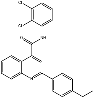 N-(2,3-dichlorophenyl)-2-(4-ethylphenyl)quinoline-4-carboxamide Struktur